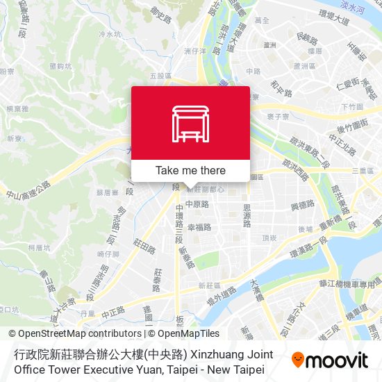 行政院新莊聯合辦公大樓(中央路) Xinzhuang Joint Office Tower Executive Yuan地圖