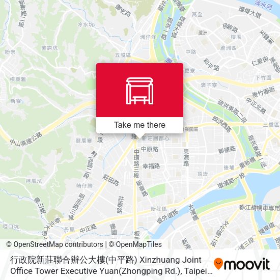 行政院新莊聯合辦公大樓(中平路) Xinzhuang Joint Office Tower Executive Yuan(Zhongping Rd.) map