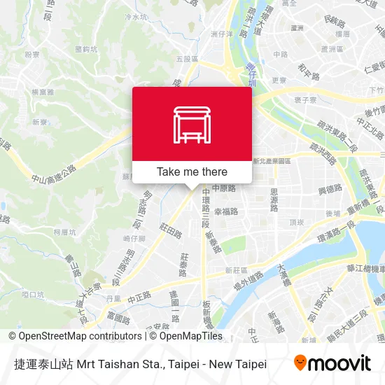 捷運泰山站 Mrt Taishan Sta.地圖