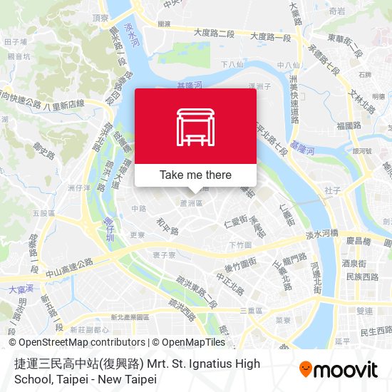 捷運三民高中站(復興路) Mrt. St. Ignatius High School地圖