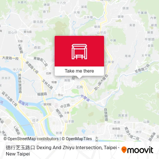 德行芝玉路口 Dexing And Zhiyu Intersection地圖