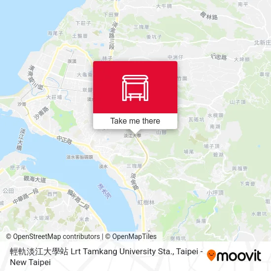 輕軌淡江大學站 Lrt Tamkang University Sta. map