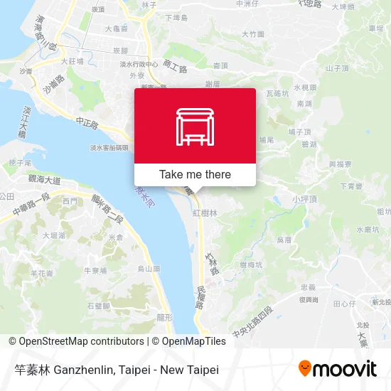 竿蓁林 Ganzhenlin map