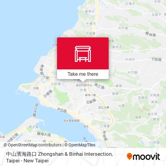 中山濱海路口 Zhongshan & Binhai Intersection地圖