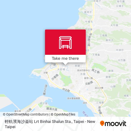 輕軌濱海沙崙站 Lrt Binhai Shalun Sta.地圖