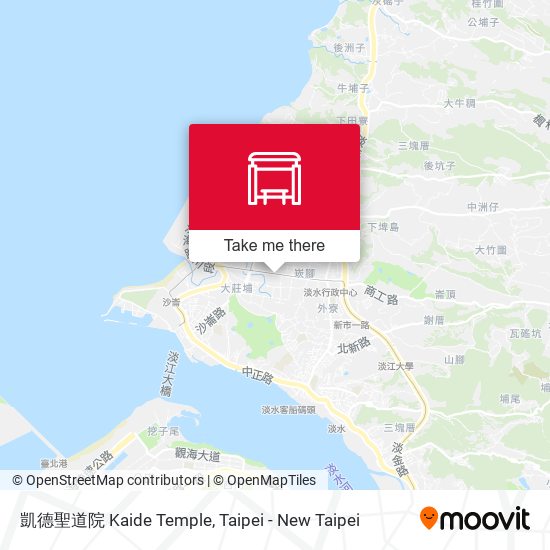凱德聖道院 Kaide Temple map