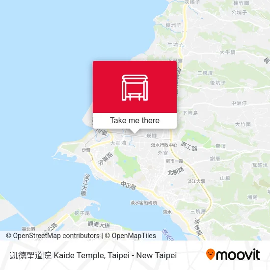 凱德聖道院 Kaide Temple map