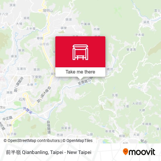 前半嶺 Qianbanling map