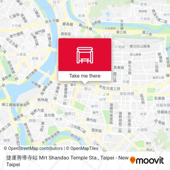 捷運善導寺站 Mrt Shandao Temple Sta. map