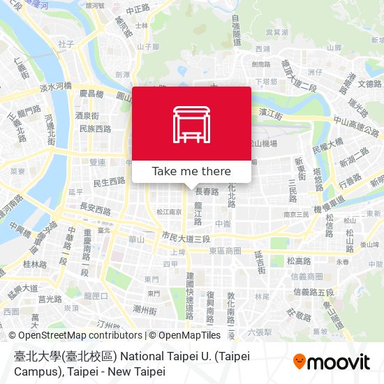 臺北大學(臺北校區) National Taipei U. (Taipei Campus) map