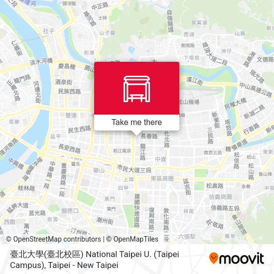 臺北大學(臺北校區) National Taipei U. (Taipei Campus)地圖