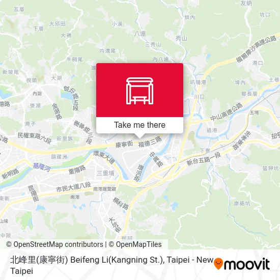 北峰里(康寧街) Beifeng Li(Kangning St.) map