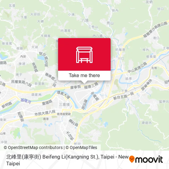 北峰里(康寧街) Beifeng Li(Kangning St.) map
