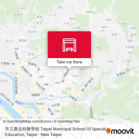 市立臺北特教學校 Taipei Municipal School Of Special Education map