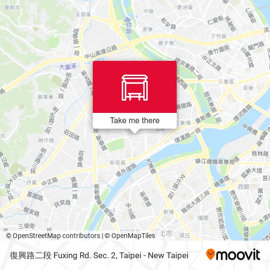 復興路二段 Fuxing Rd. Sec. 2地圖