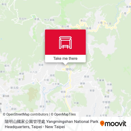 陽明山國家公園管理處 Yangmingshan National Park Headquarters map