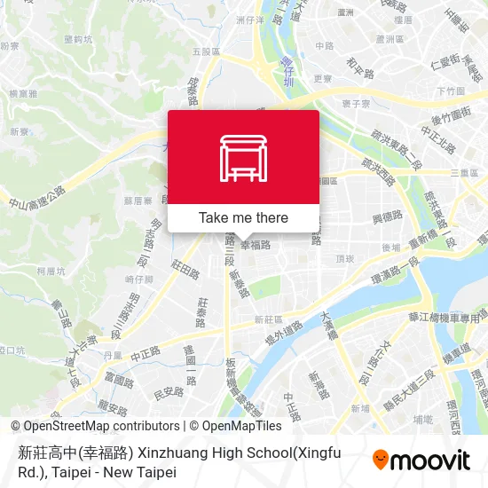 新莊高中(幸福路) Xinzhuang High School(Xingfu Rd.) map