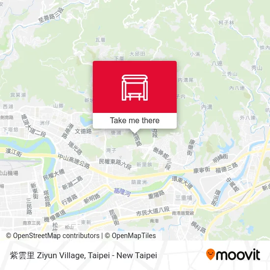 紫雲里 Ziyun Village map