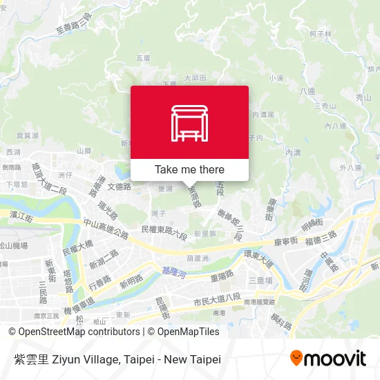 紫雲里 Ziyun Village map