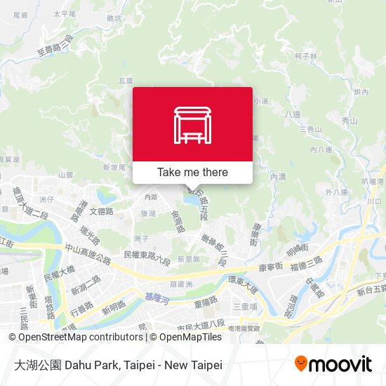 大湖公園 Dahu Park map