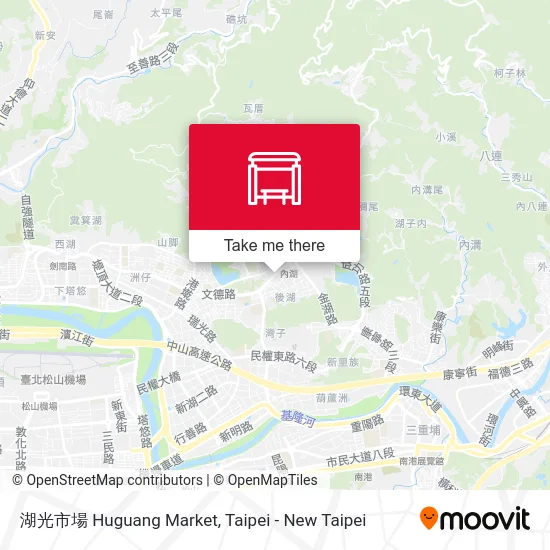 湖光市場 Huguang Market map