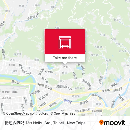 捷運內湖站 Mrt Neihu Sta. map