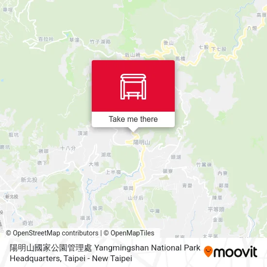 陽明山國家公園管理處 Yangmingshan National Park Headquarters地圖