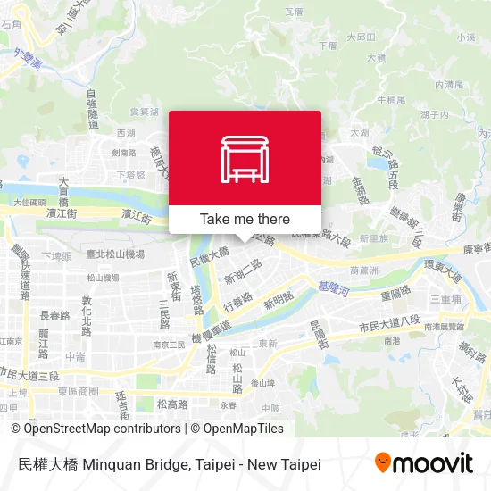 民權大橋 Minquan Bridge map