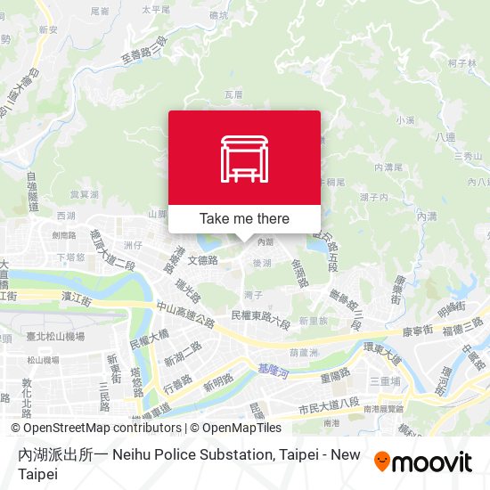 內湖派出所一 Neihu Police Substation map