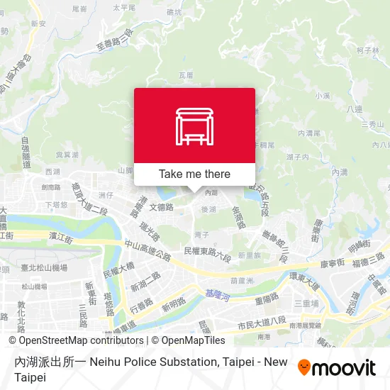 內湖派出所一 Neihu Police Substation map