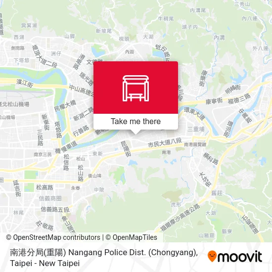 南港分局(重陽) Nangang Police Dist. (Chongyang) map