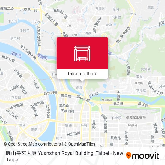 圓山皇宮大廈 Yuanshan Royal Building map