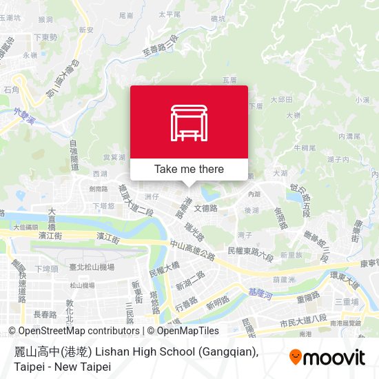 麗山高中(港墘) Lishan High School (Gangqian) map