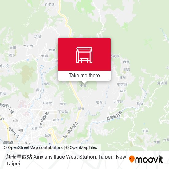 新安里西站 Xinxianvillage West Station map