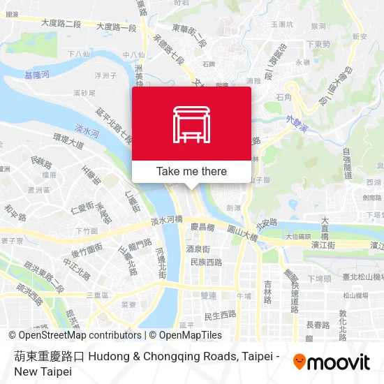 葫東重慶路口 Hudong & Chongqing Roads map