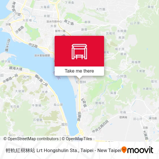 輕軌紅樹林站 Lrt Hongshulin Sta.地圖