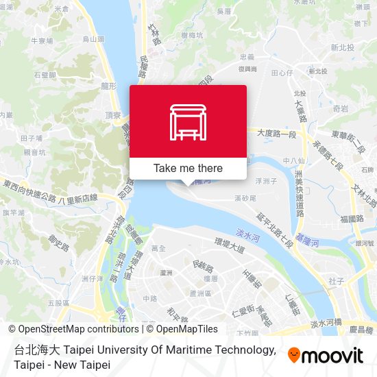 台北海大 Taipei University Of Maritime Technology地圖