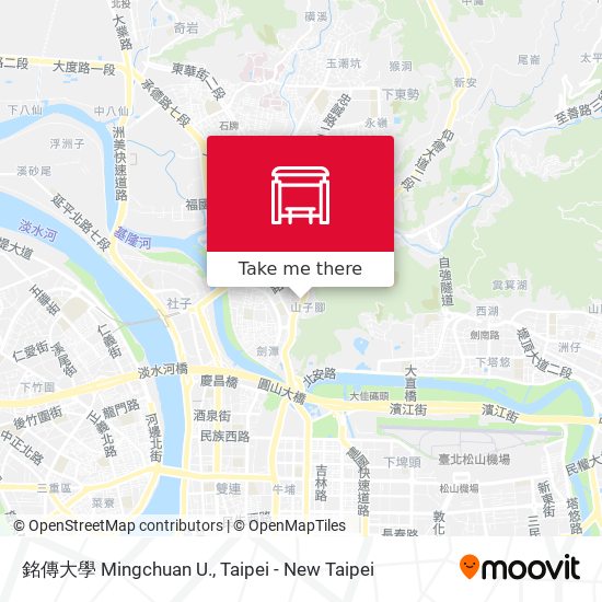 銘傳大學 Mingchuan U. map