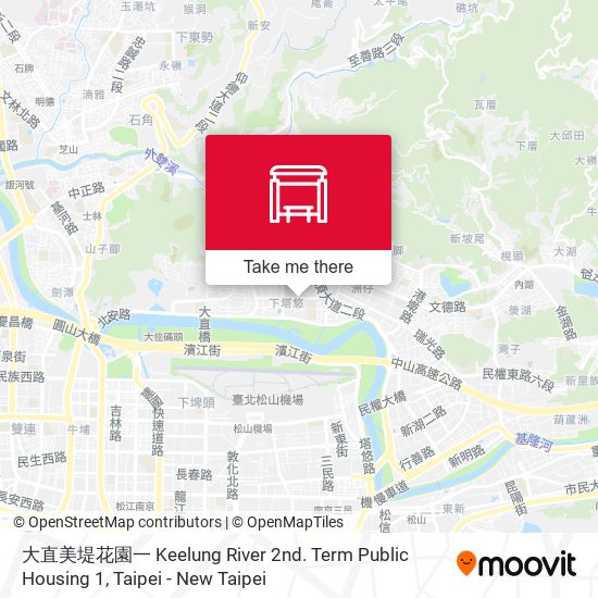 大直美堤花園一 Keelung River 2nd. Term Public Housing 1 map