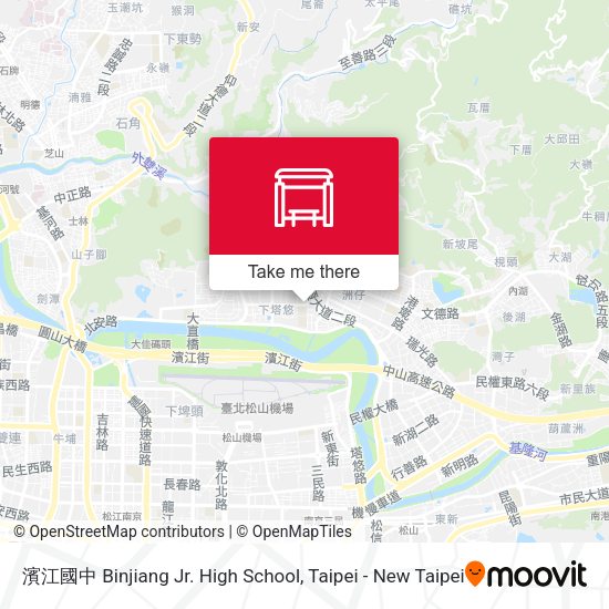 濱江國中 Binjiang Jr. High School map