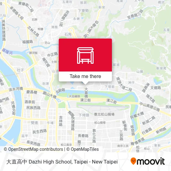 大直高中 Dazhi High School map