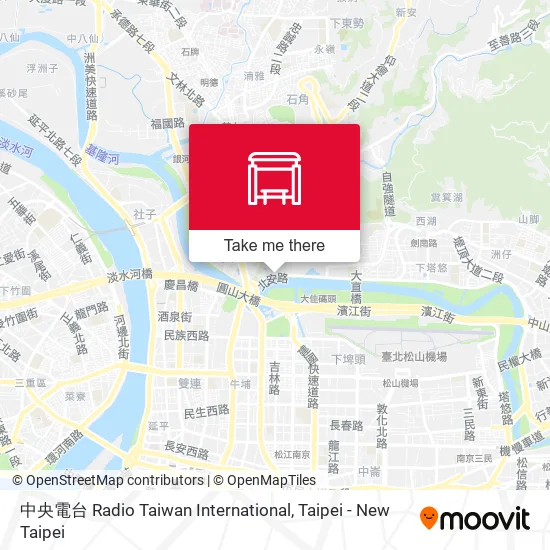 中央電台 Radio Taiwan International map