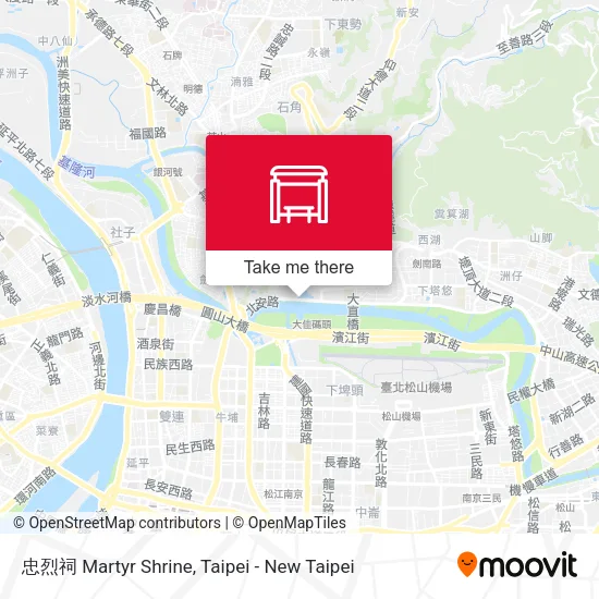 忠烈祠 Martyr Shrine map