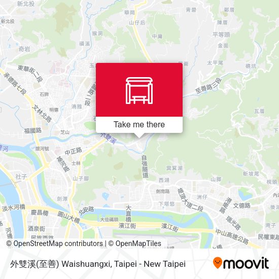 外雙溪(至善) Waishuangxi map