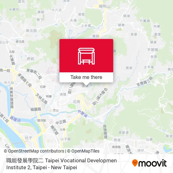 職能發展學院二 Taipei Vocational Developmen Institute 2地圖