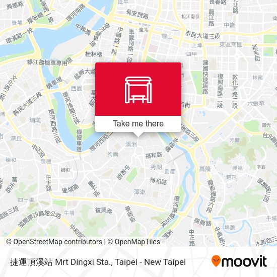 捷運頂溪站 Mrt Dingxi Sta.地圖