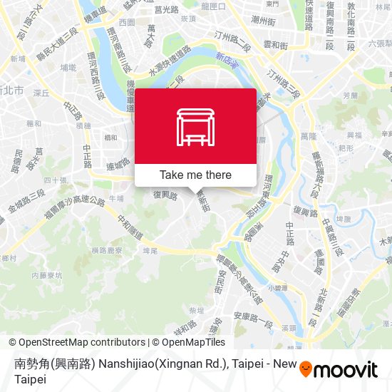南勢角(興南路) Nanshijiao(Xingnan Rd.) map