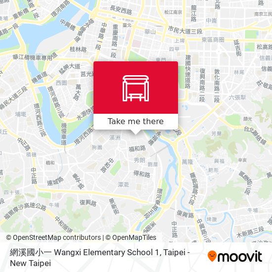 網溪國小一 Wangxi Elementary School 1 map