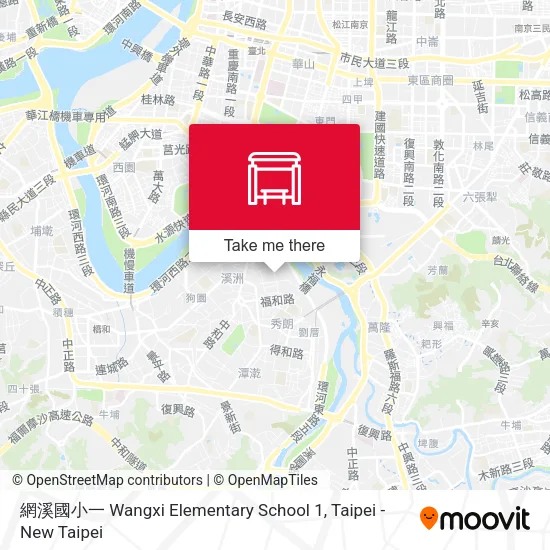 網溪國小一 Wangxi Elementary School 1 map