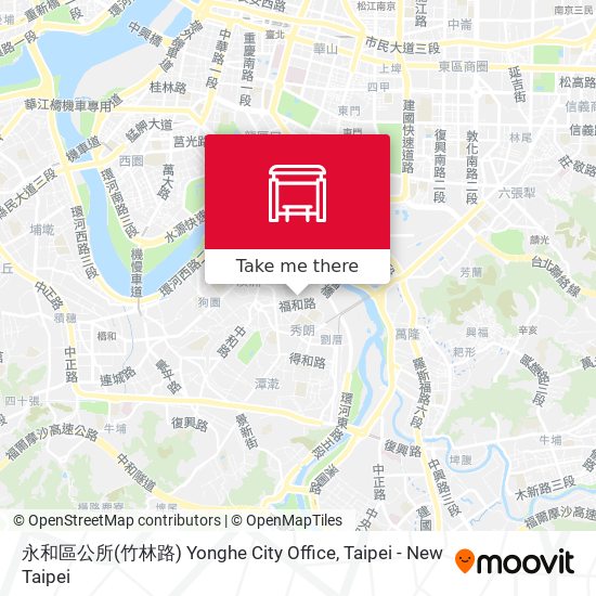 永和區公所(竹林路) Yonghe City Office map